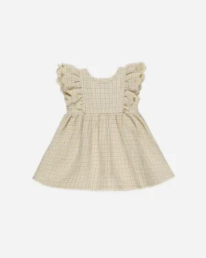 -Alina Dress || Yellow Plaid-