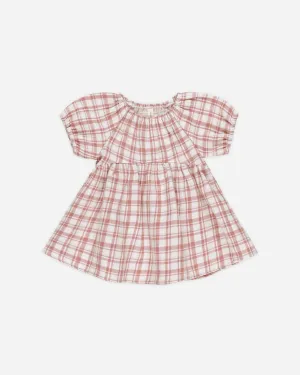 -Bella Dress || Pink Plaid-