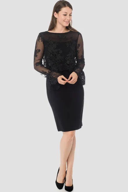 183513  lace overlay-black : 10