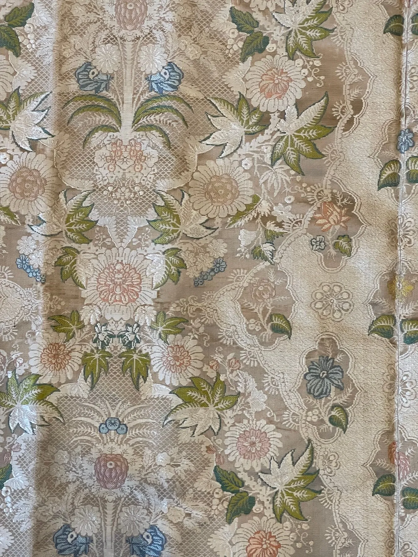 18th Century French Silk Hanging, Late Louis XV