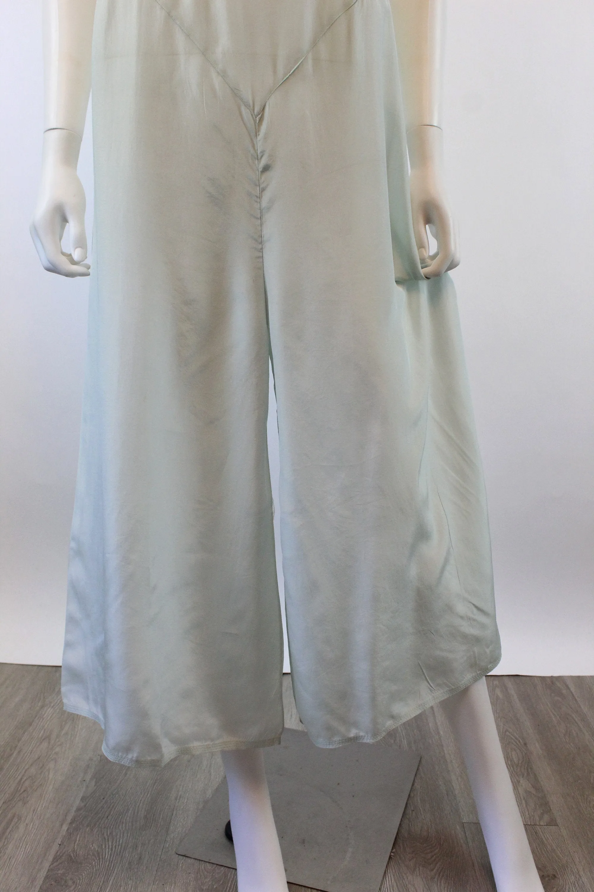 1930s silk BEACH PAJAMAS lounge jumpsuit small medium | new spring summer