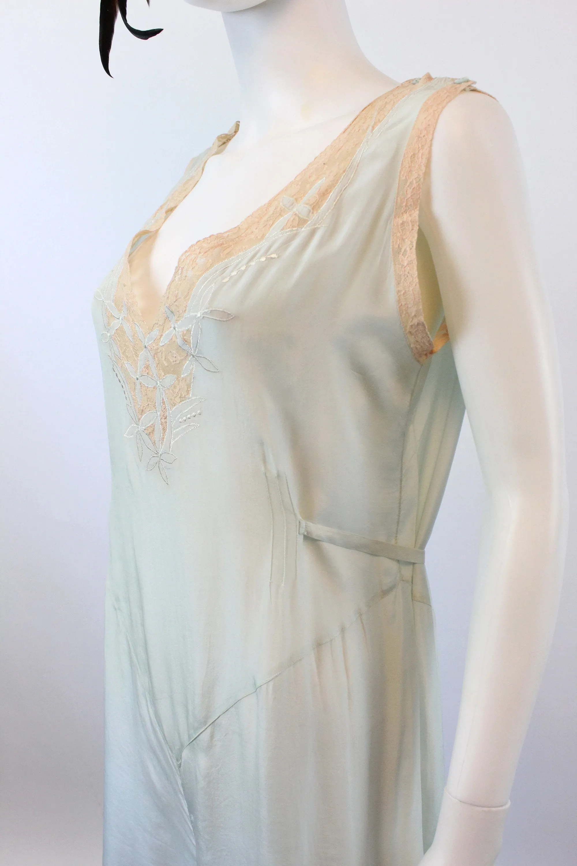 1930s silk BEACH PAJAMAS lounge jumpsuit small medium | new spring summer