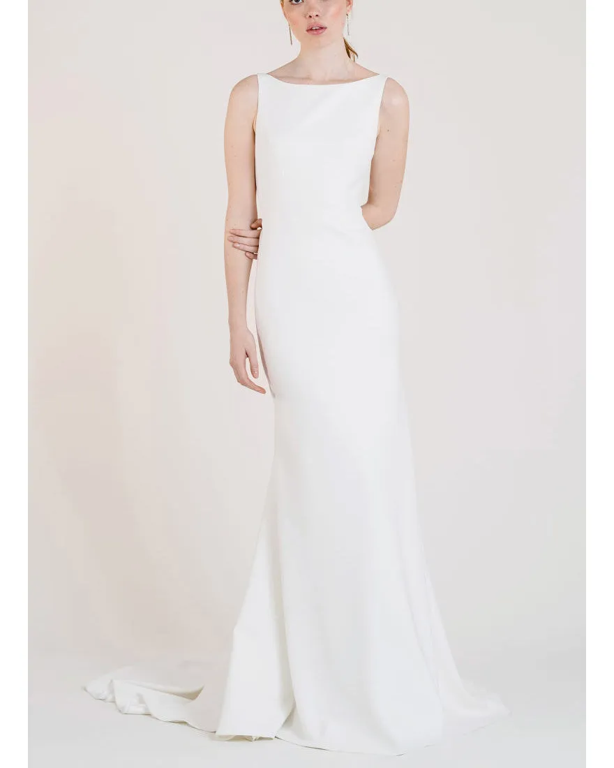 2021 Simple Wedding Dresses New Silk Satin Sexy Backless Mermaid Wedding Gown