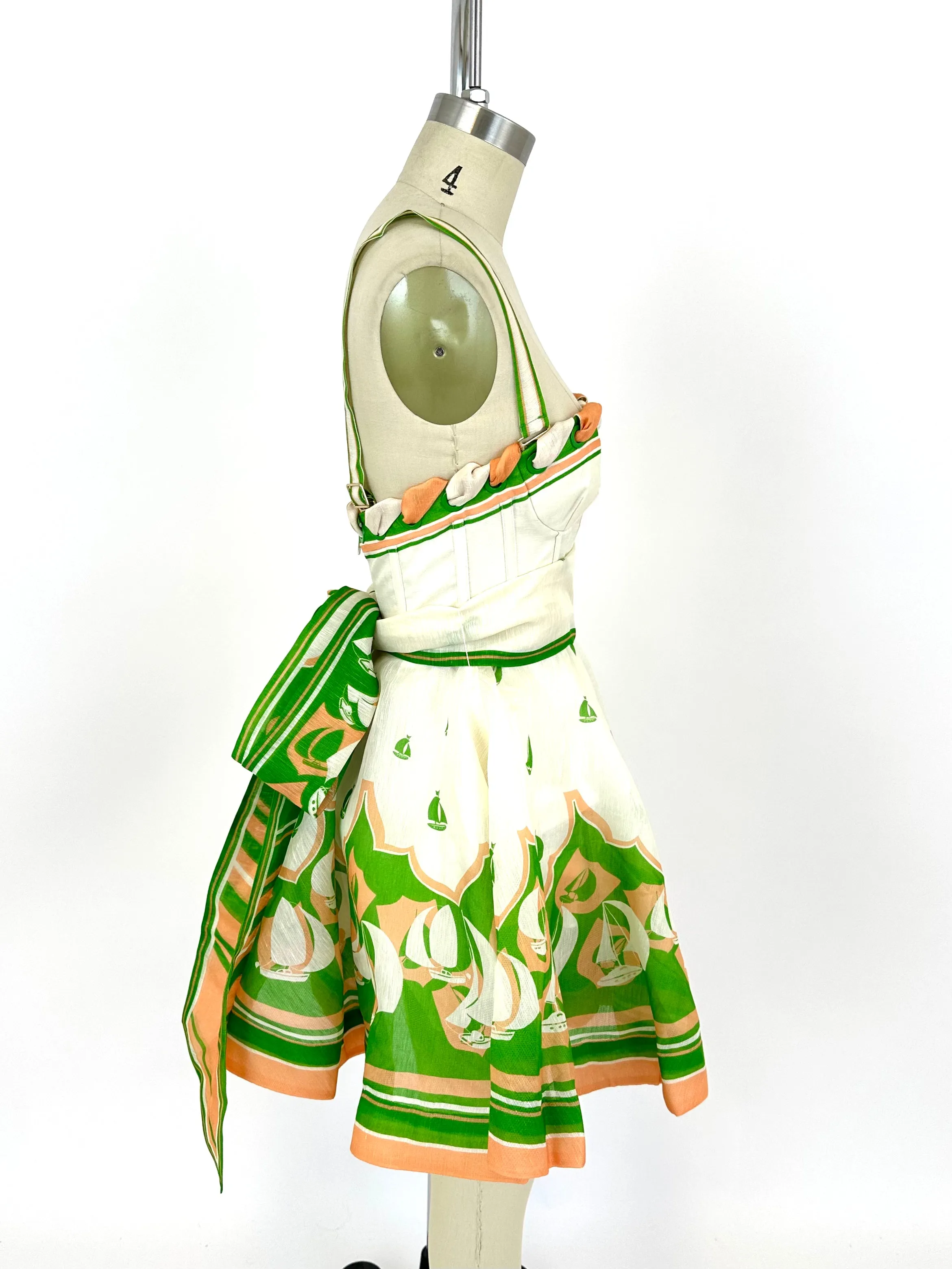 2023 Zimmermann High Tide Bustier Dress