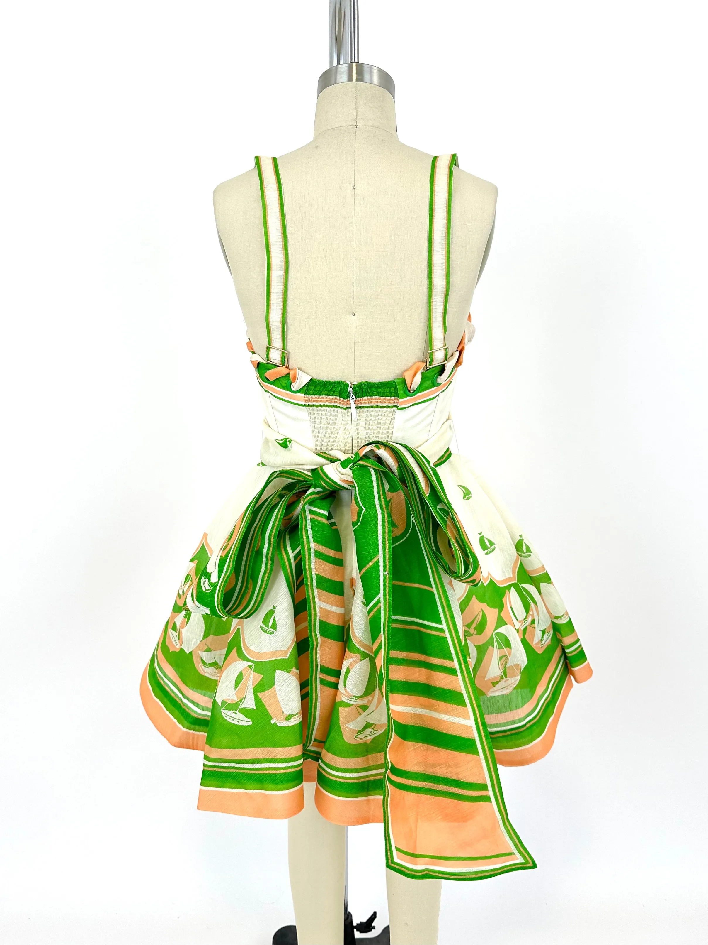 2023 Zimmermann High Tide Bustier Dress