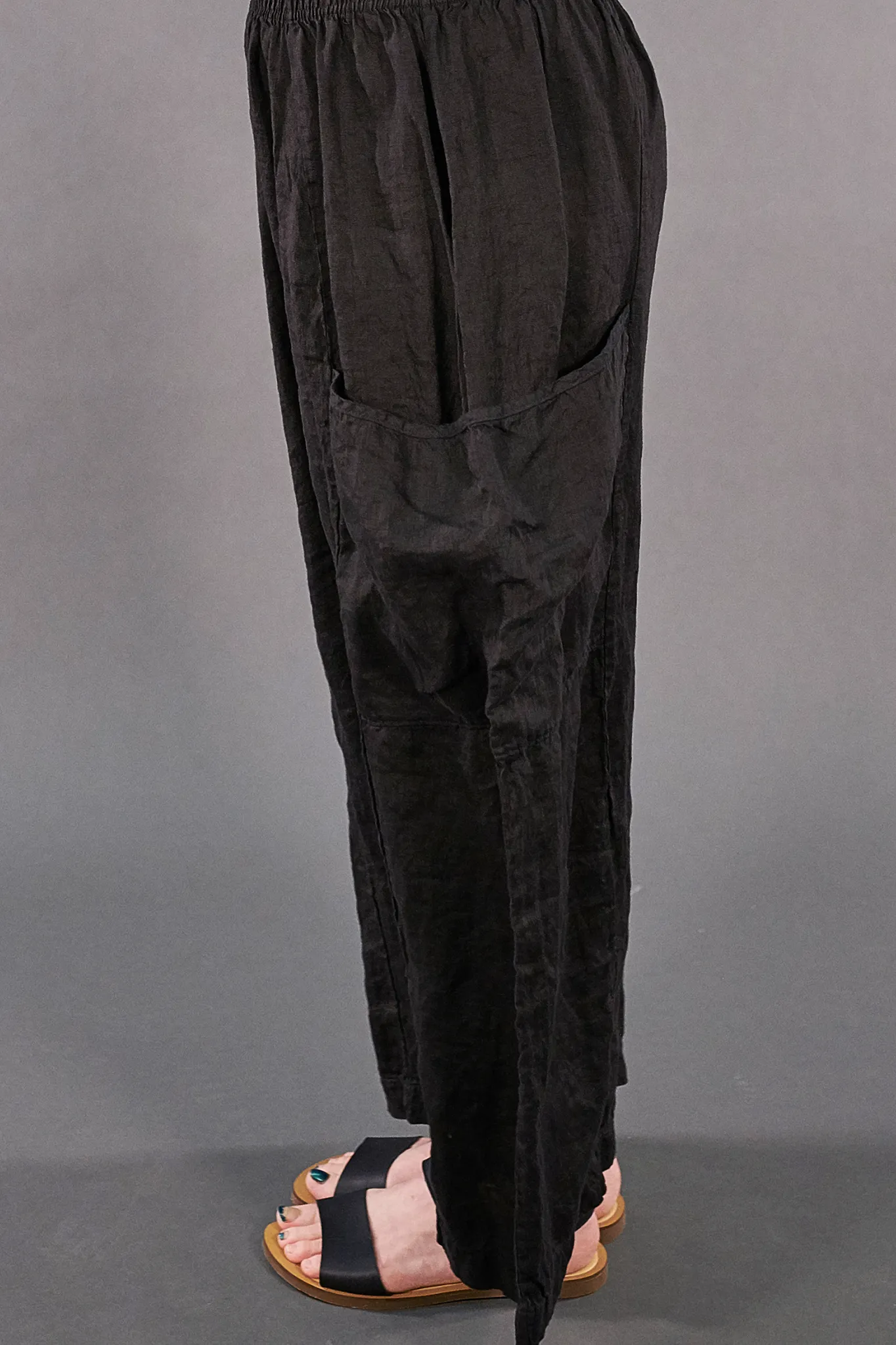 3215 Dawn Linen Pant Magpie Black-U