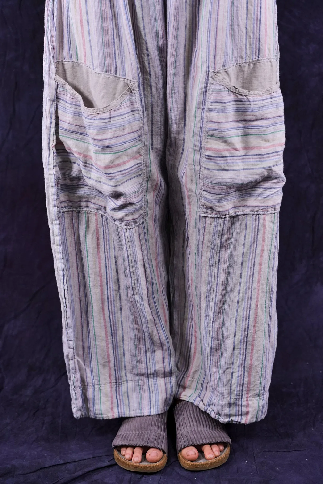3240 Multi Stripe Linen Mojo Pearl Smoke