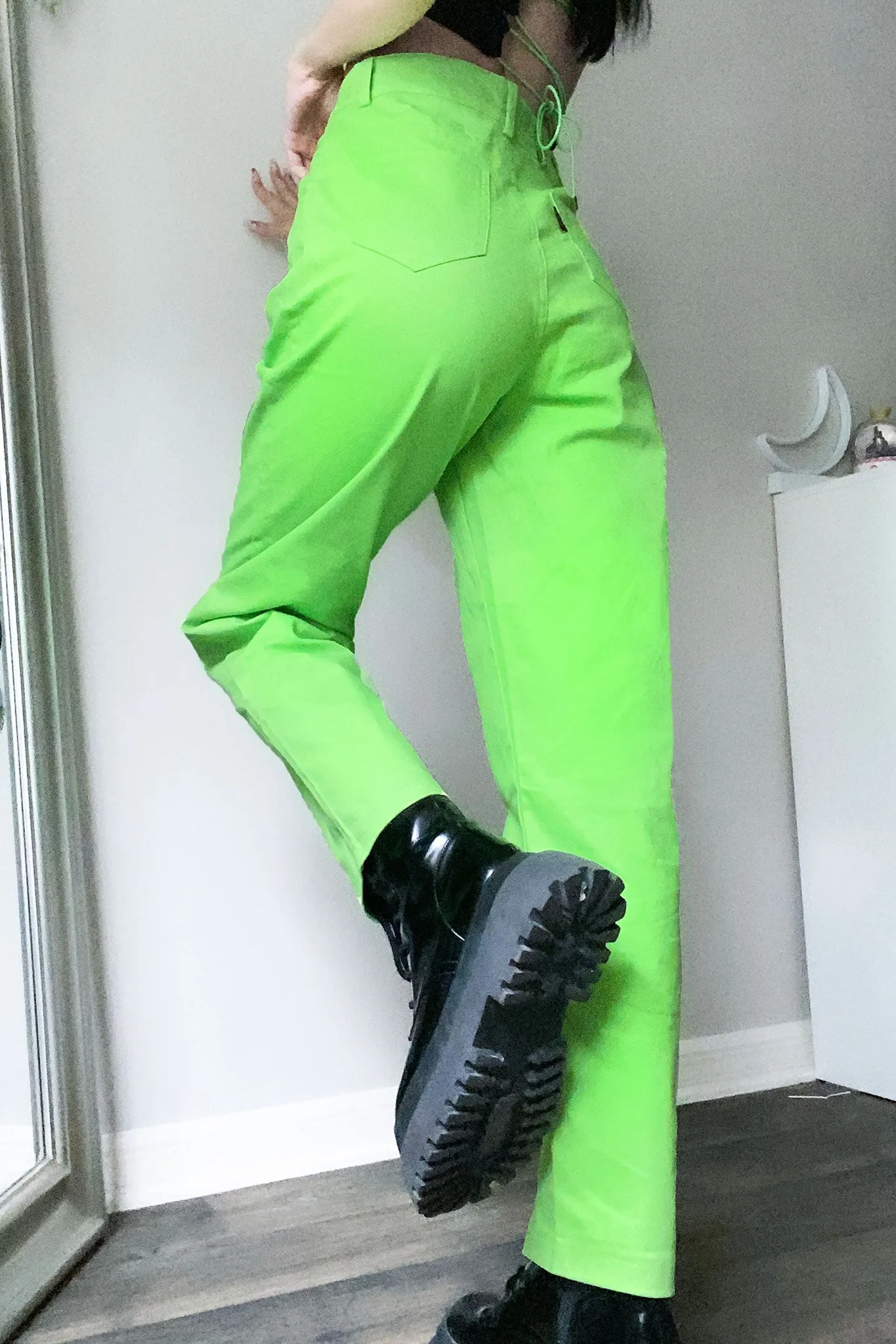 90's Addicted Green Pants