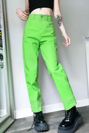 90's Addicted Green Pants