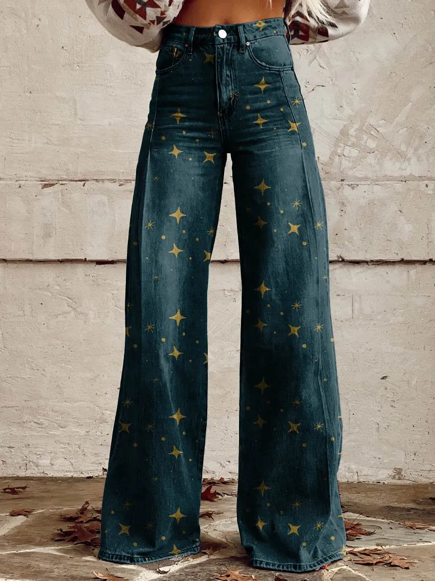 Alberta - Printed Wide-Leg Pants
