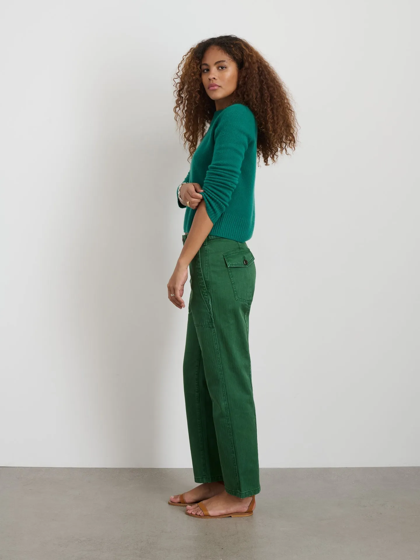 Alex Mill - Neil Pant in Herringbone Emerald