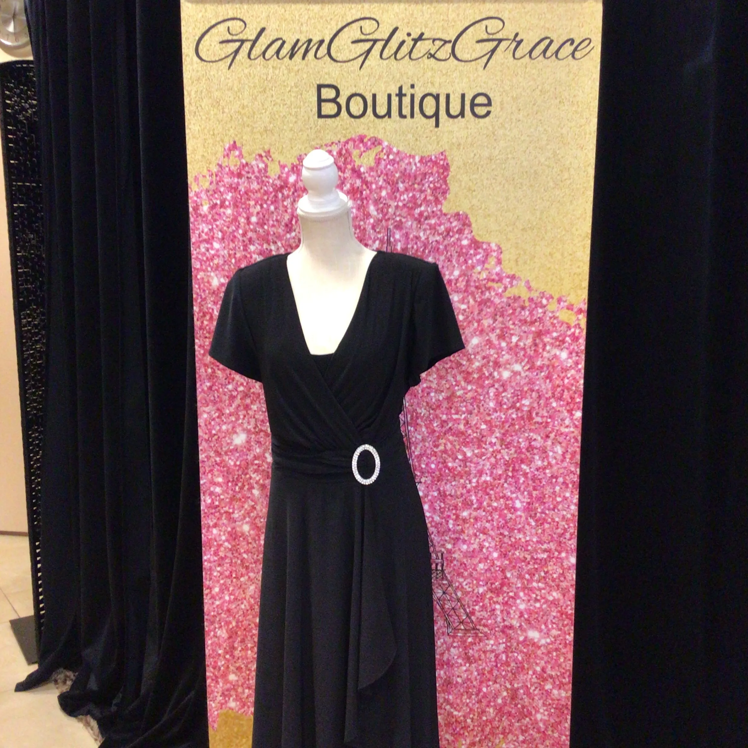 Align ruffled short sleeves dress
