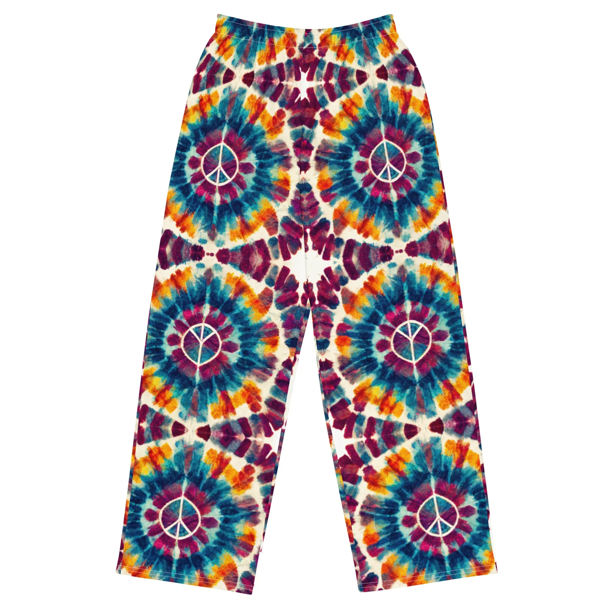 All-over print unisex wide-leg pants, Stylish- Relax pants, Back to School