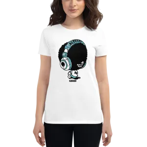 Alter Ego Hawaii Headphone Plaid Womens t-shirt