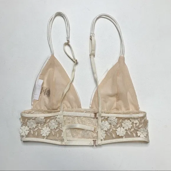 Angie Bauer Lucia Bralette ivory Lace Small