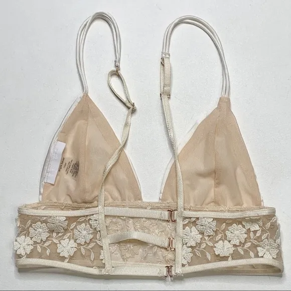 Angie Bauer Lucia Bralette ivory Lace Small