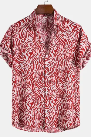 Animal Texture Cotton Shirts