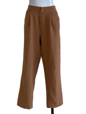 Apricot Plain Gaucho Pants