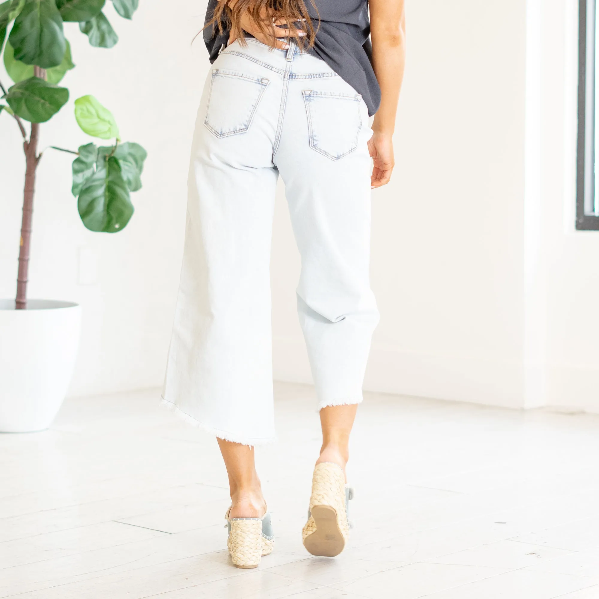 Arnie High Rise Crop Gaucho Wide Leg