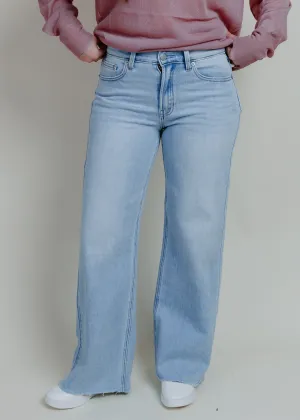 Ashley Wide Leg Denim - Light Wash