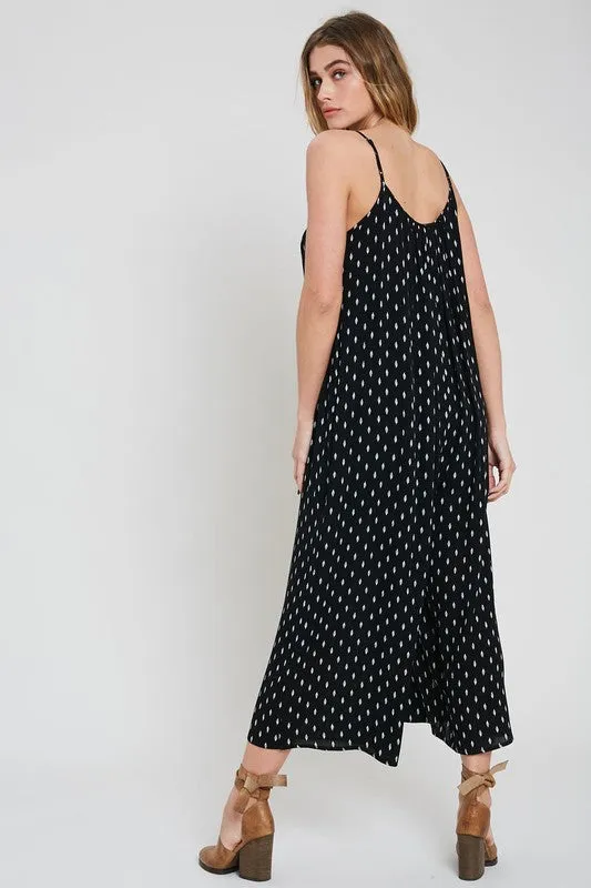 AU REVOIR PRINTED JUMPSUIT