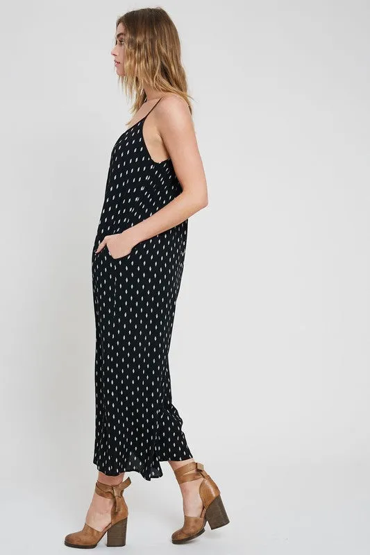 AU REVOIR PRINTED JUMPSUIT