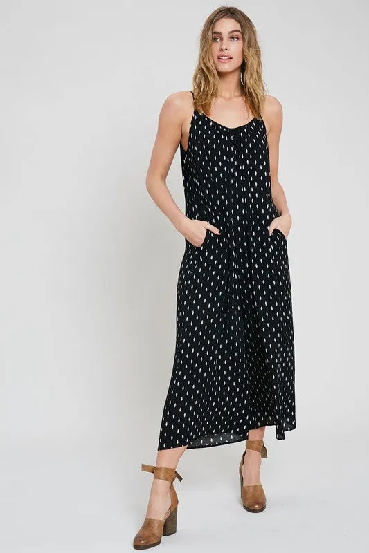 AU REVOIR PRINTED JUMPSUIT