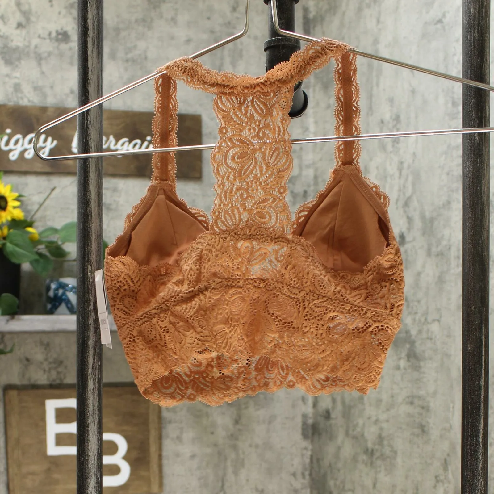 Auden Women's Lace T-Back Bralette Bra