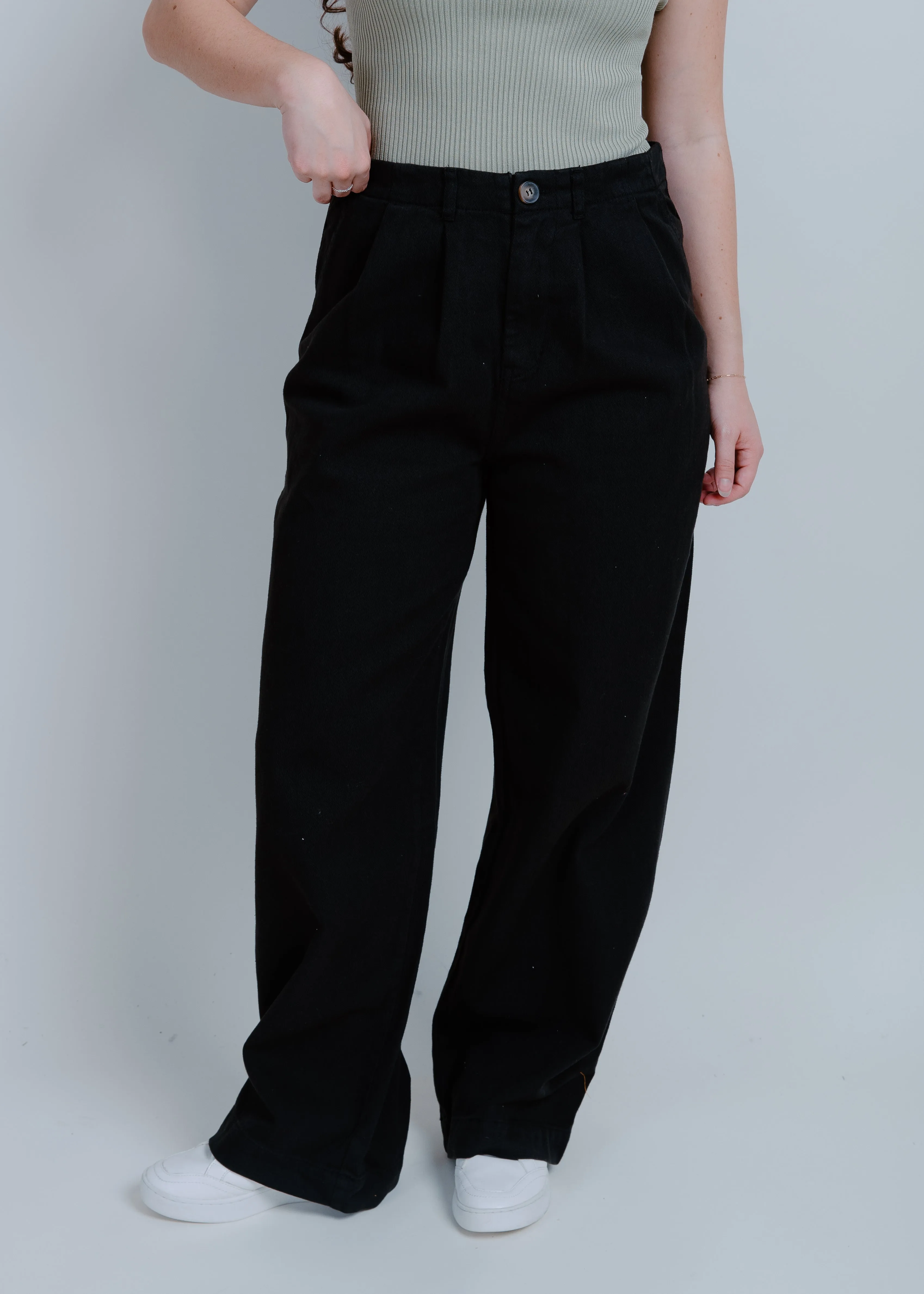 Austin Wide Leg Pants - Black