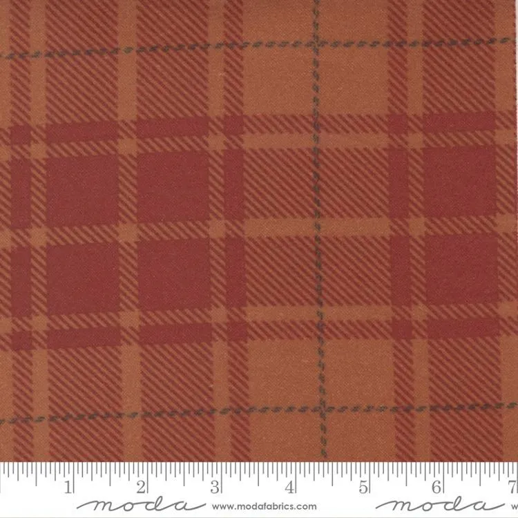 Autumn Gatherings Flannel by Moda Fabrics PLAID/PUMPKIN