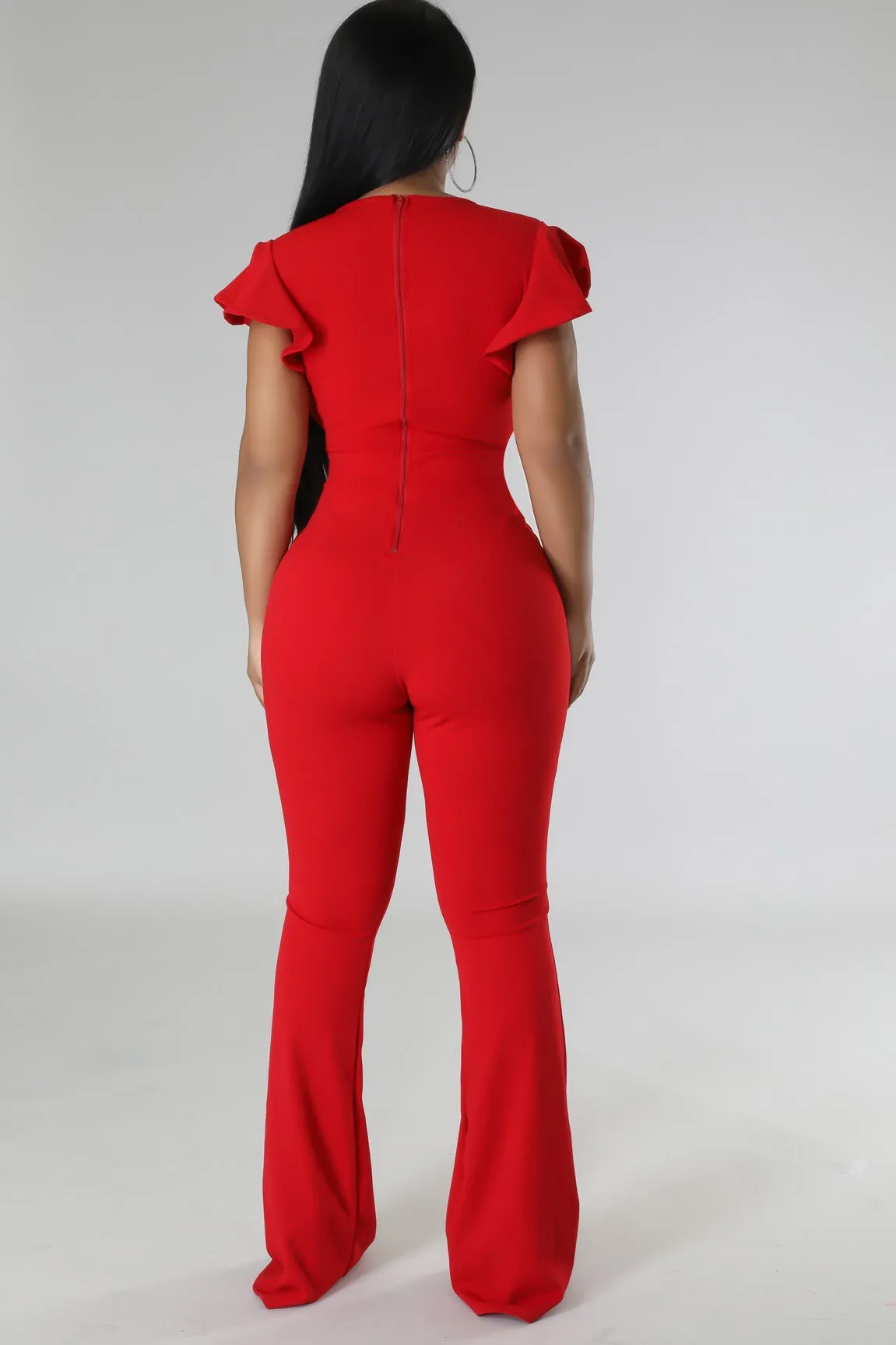 AVA JUMPSUIT | RED