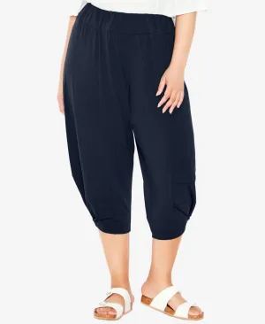 Avenue Womens Plus Size Kenzie Drape Pants 214866