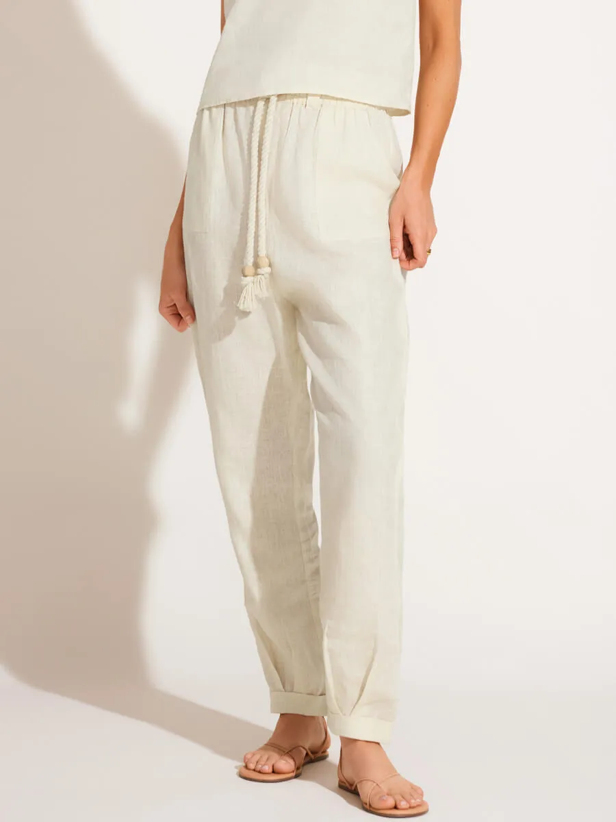 Avery Pant in Oatmeal EcoLinen