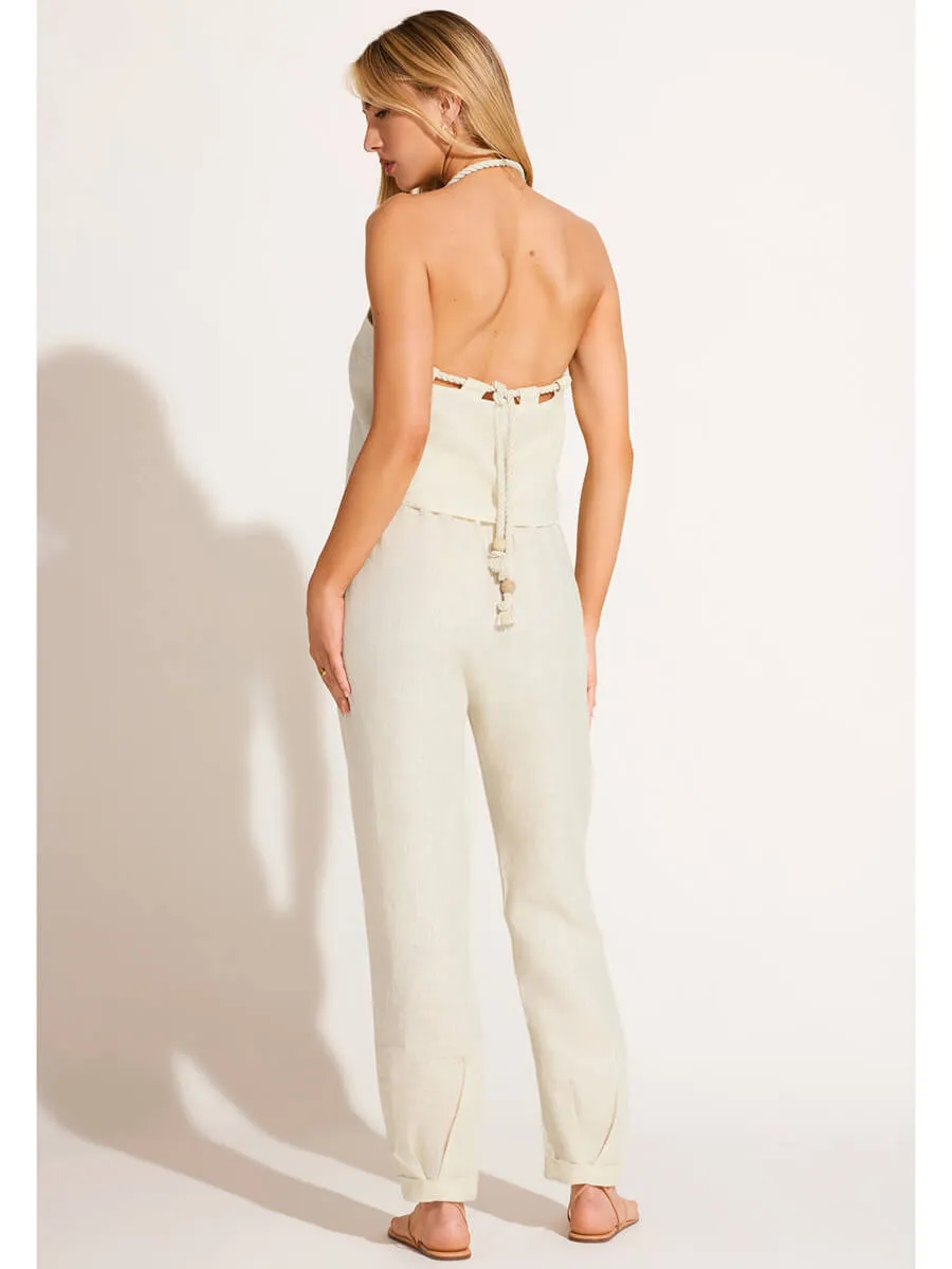 Avery Pant in Oatmeal EcoLinen