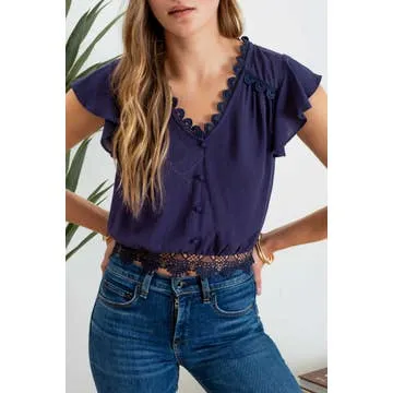 Back Tie Lace Top