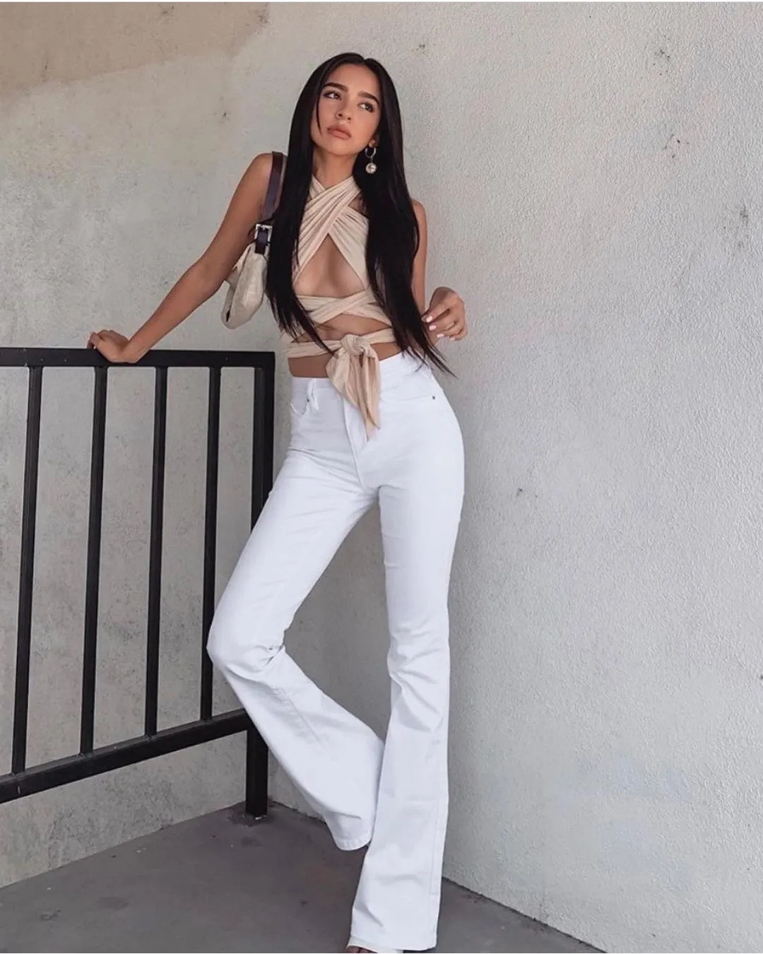 Backless Lace-up Halter Blouse Camis Tank Crop Tops