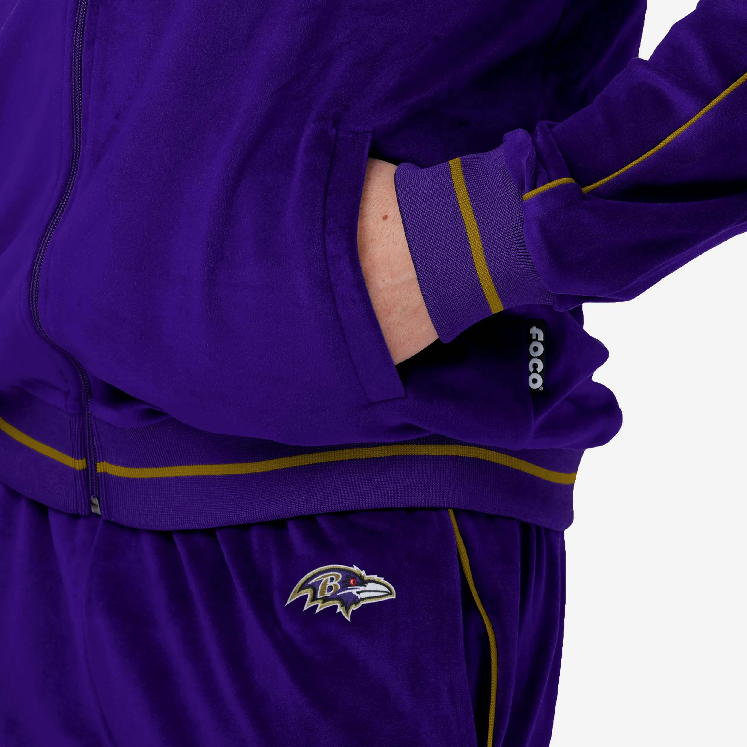 Baltimore Ravens Velour Zip Up Top