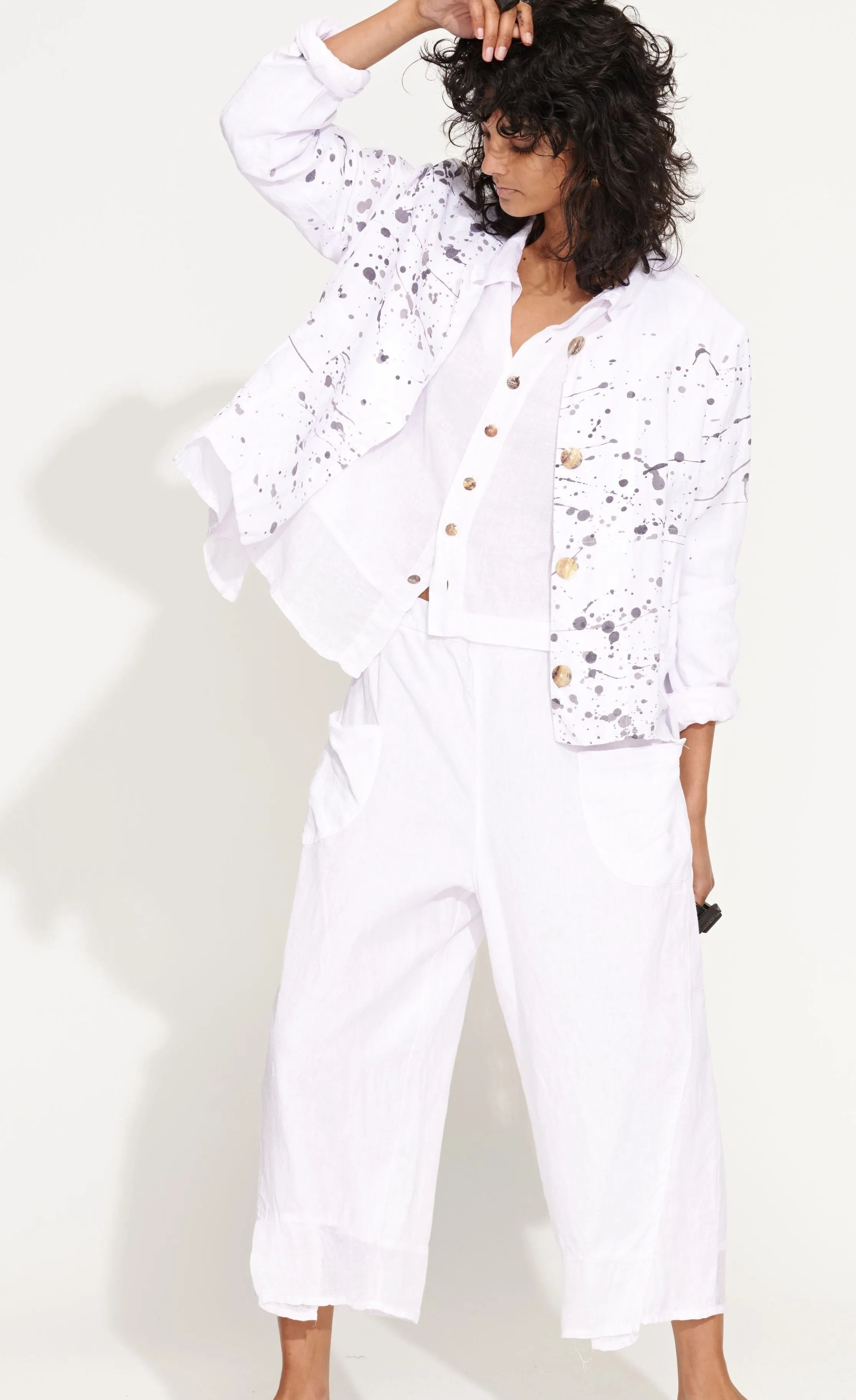 Banana Blue Solid White Pant