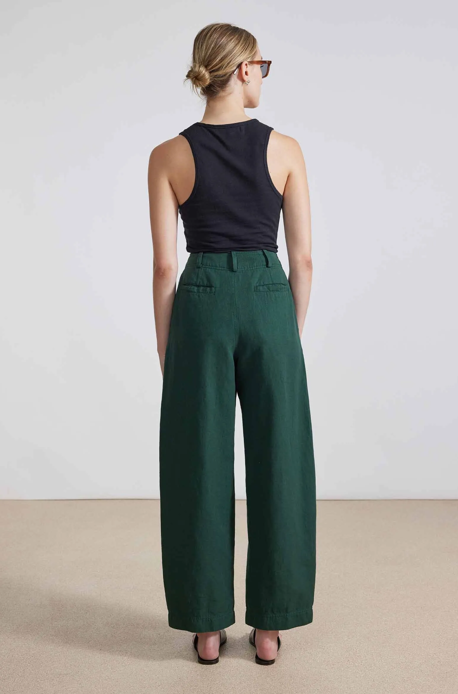 Bari Cropped Trouser, Forest