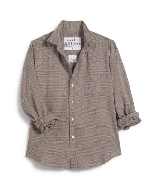 BARRY Brown Plaid, Italian Flannel