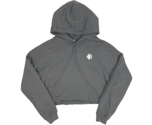 Basic Comfort Crop Hoodie - Storm Grey