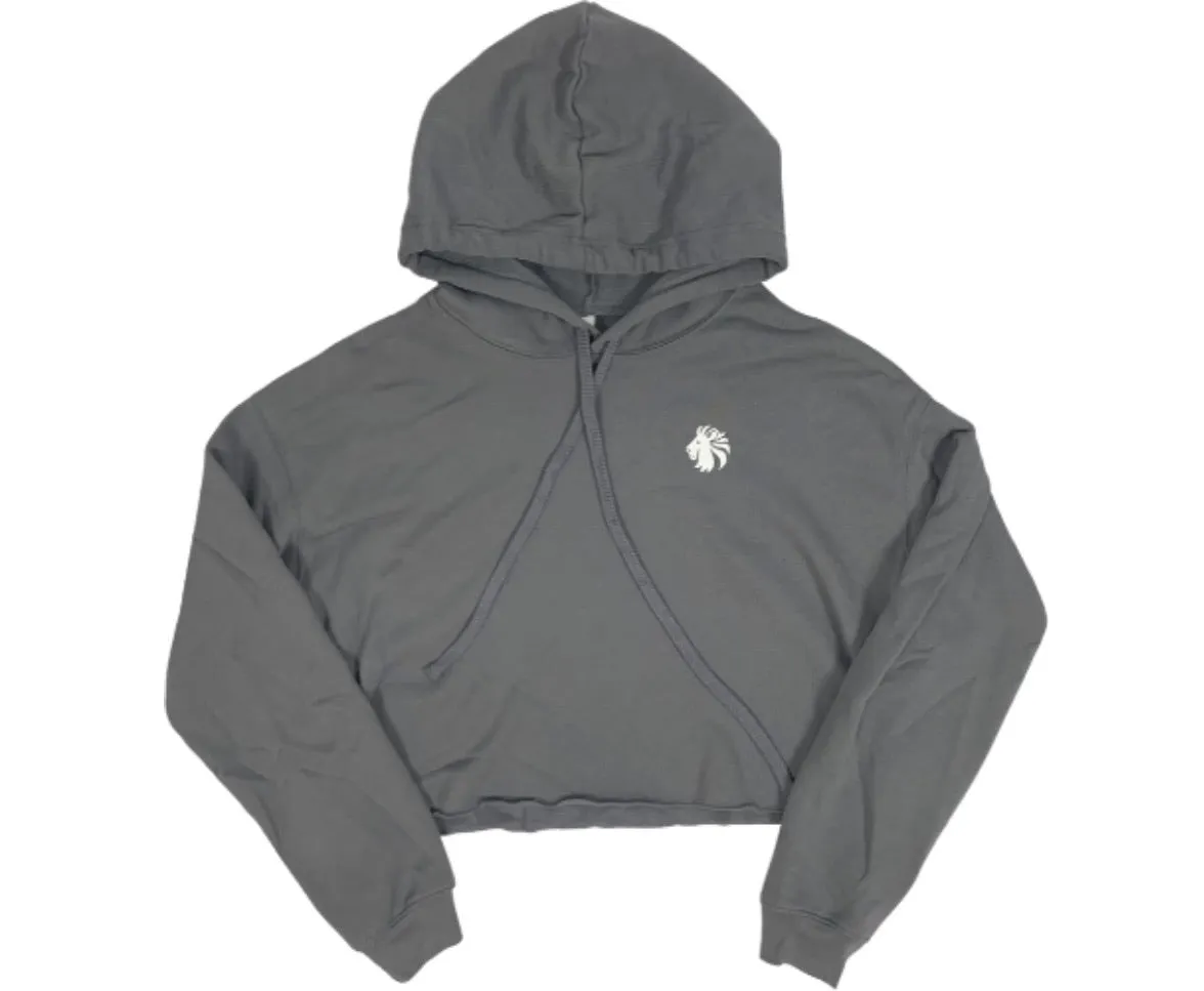 Basic Comfort Crop Hoodie - Storm Grey