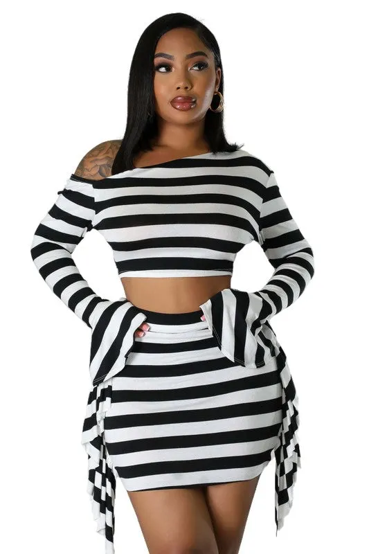 Beetlejuice Skirt Set