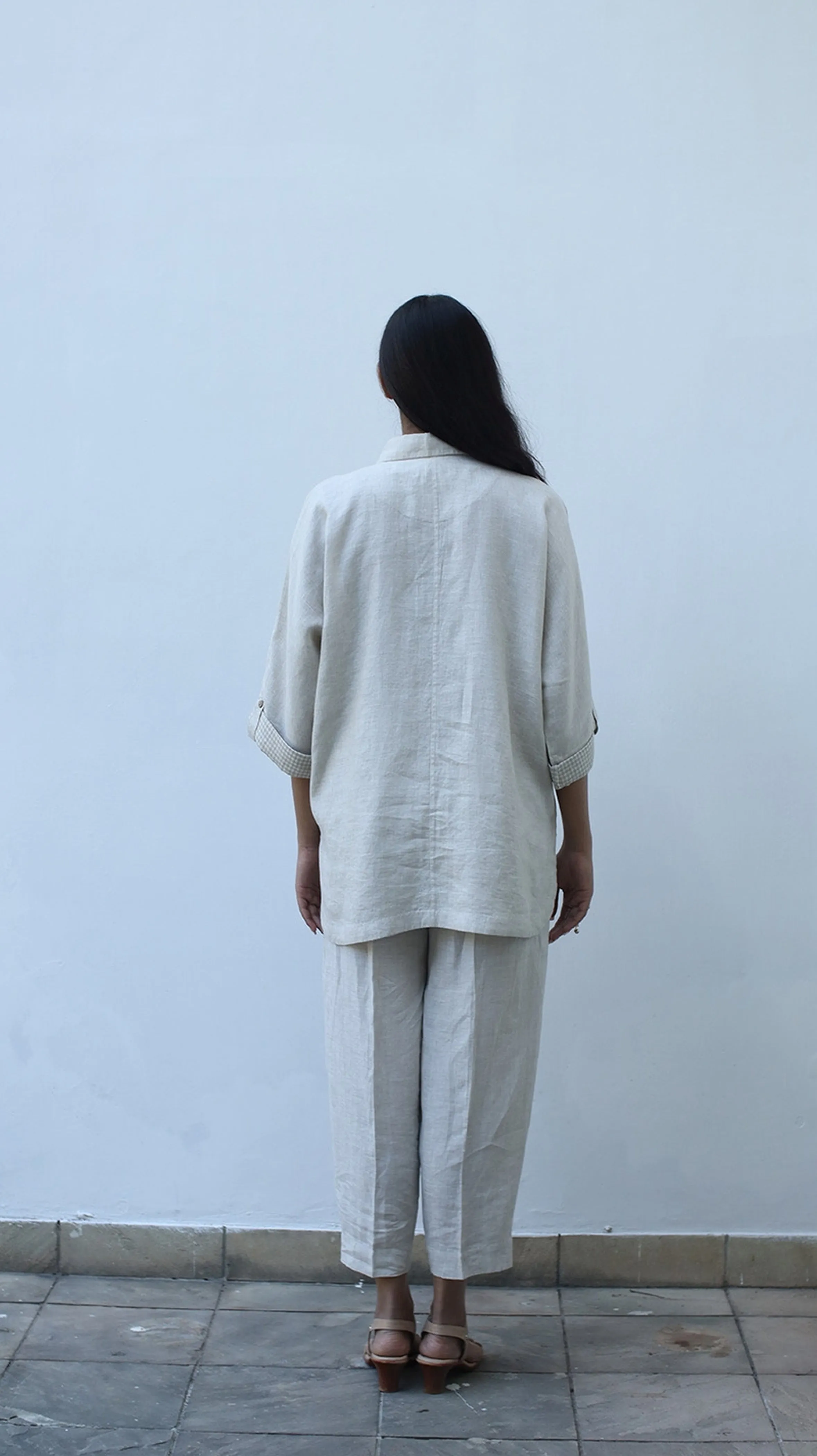 Beige Lounge Pants- 231021