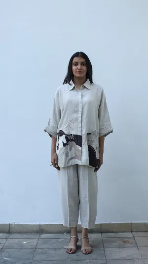 Beige Lounge Pants- 231021