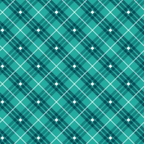 Bias Plaid Basics by Henry Glass Fabrics TEAL