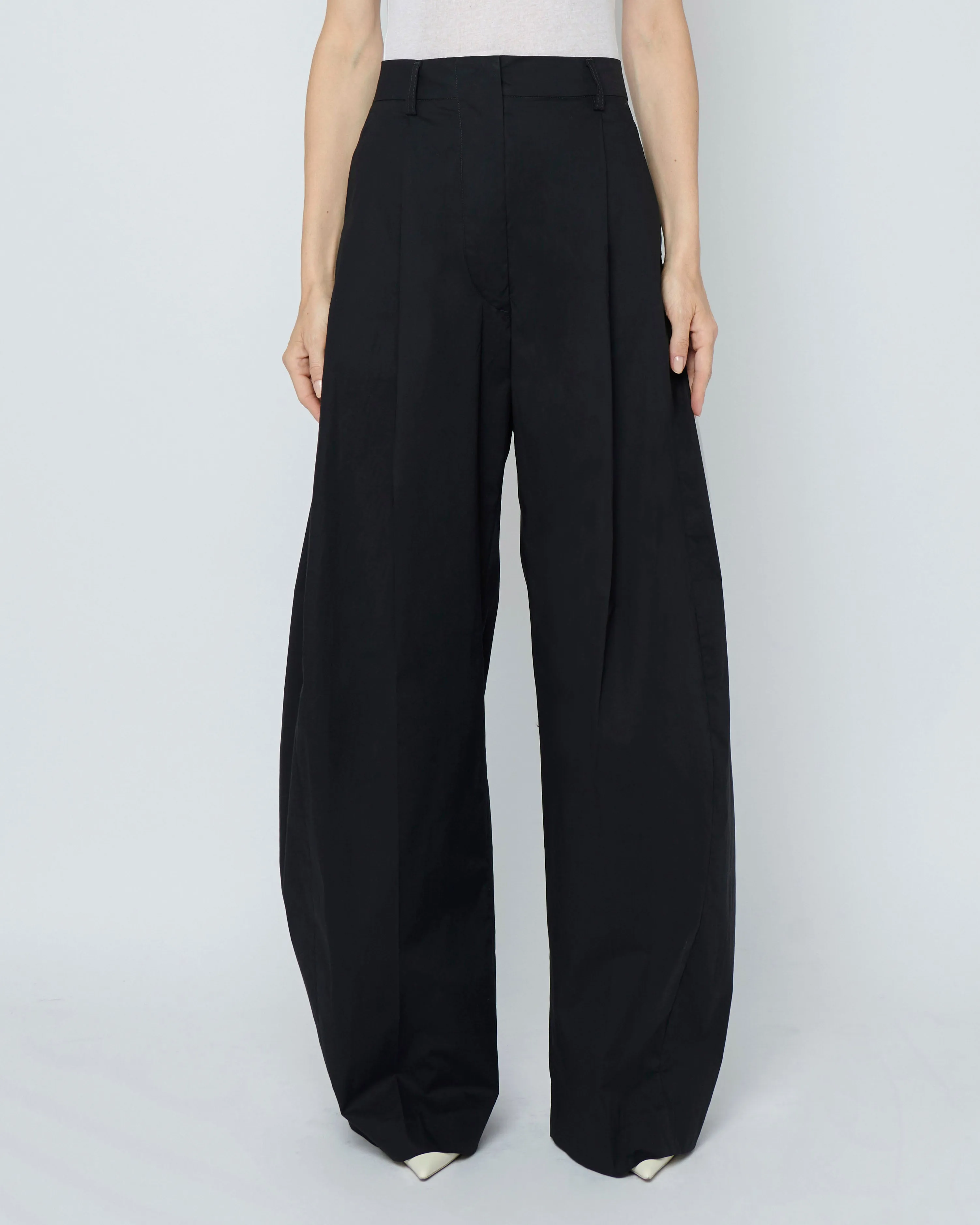 Billie Popeline Pants Black