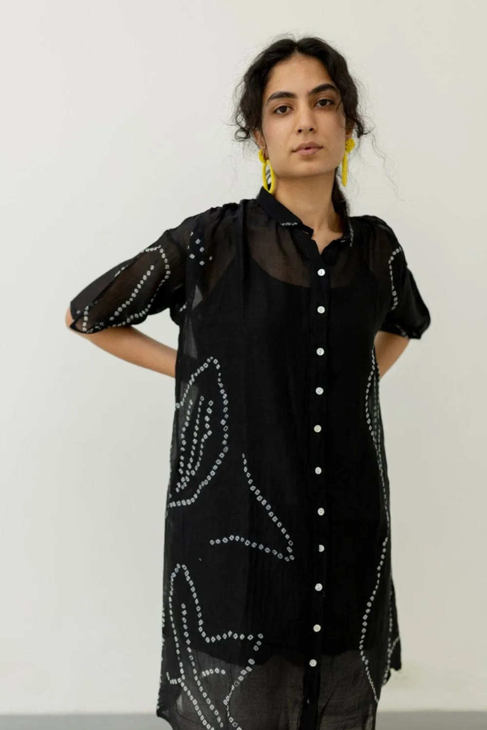 Black Bandhani Tunic with pants
