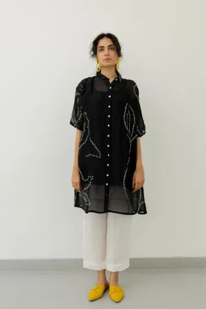Black Bandhani Tunic with pants