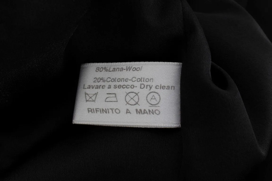 Black Cotton Stretch Suit